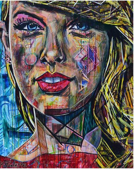 Colorful Taylor Swift - People Paint By Number - Paint by numbers for adult